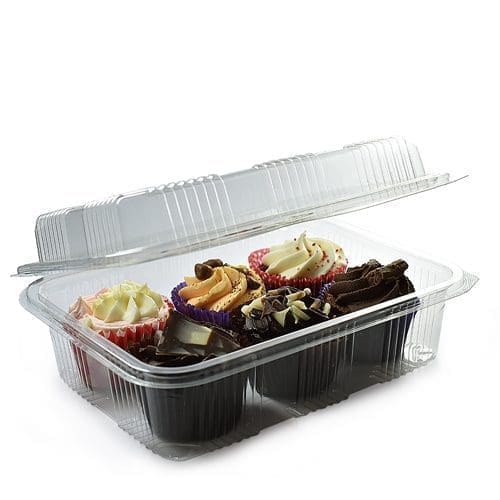 1500cc Disposable Food Container With Hinged Lid Ampulla LTD