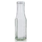 250ml Hexagonal Glass Sauce Bottle