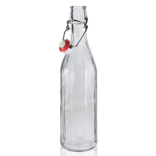 Bottle with discount flip top