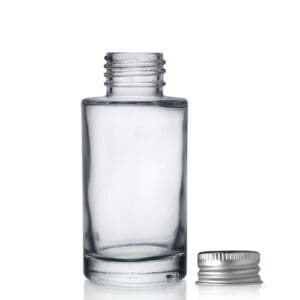 50ml Glass Simplicity Bottle w Aluminium Cap