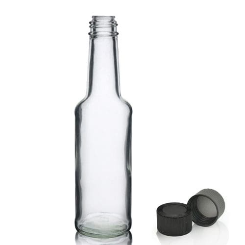 5oz Clear Glass Vinegar Bottle & Screw Cap Ampulla 0161 367 1414