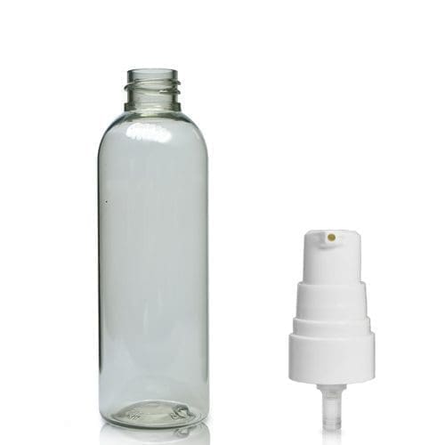 100ml rPET Boston Bottle & Lotion Pump