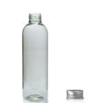 200ml Clear PET Boston Bottle & Aluminium Cap