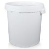 30 litre While Plastic Bucket With Side Grips
