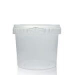 400ml Clear Plastic Food Pot with T/E Lid