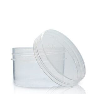 50ml Clear Plastic Screw Top Jar With Clear Lid