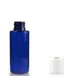 50ml Cobalt Blue PET Plastic Bottle & Disc Cap
