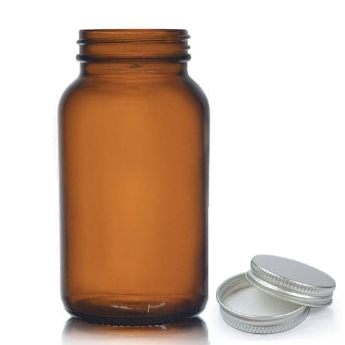250ml Amber Glass Pharmapac Jar