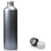 250ml Silver Plastic Bottle & Plastic Cap