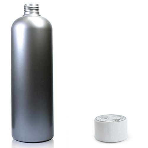 500ml Child Resistant Silver Plastic Bottle