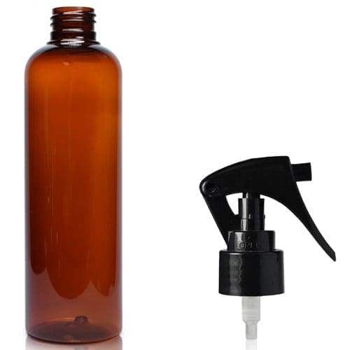 Amber plastic spray bottles discount