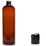 500ml ‘Boston’ Amber Plastic Bottle & Disc-Top Cap