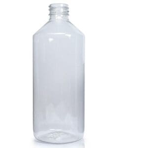 500ml Clear PET Plastic Round Bottle
