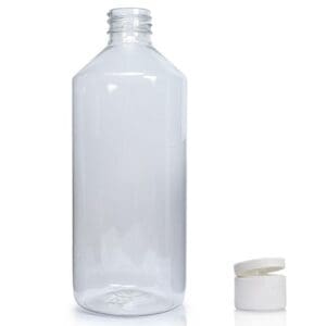 500ml Clear Flip Top Bottle