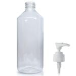 500ml Clear Lotion Pump Bottle
