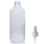 500ml Clear Bottle With Atomiser Spray