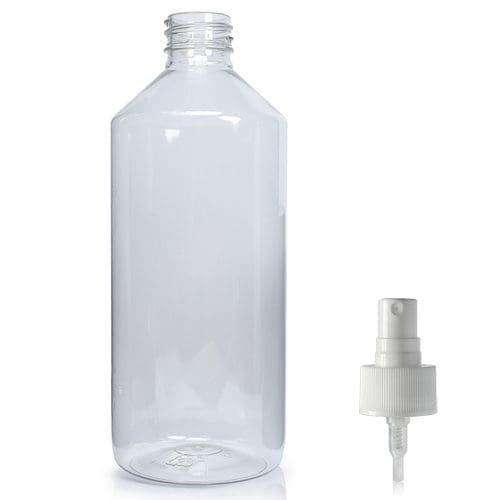 500ml Clear Bottle With Atomiser Spray