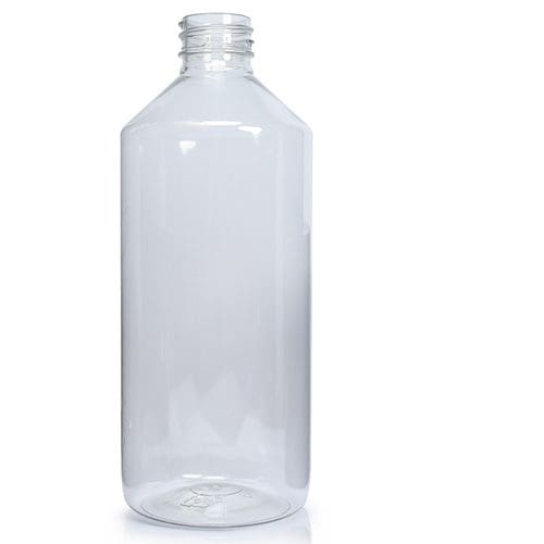 500ml Clear PET Plastic Round Bottle