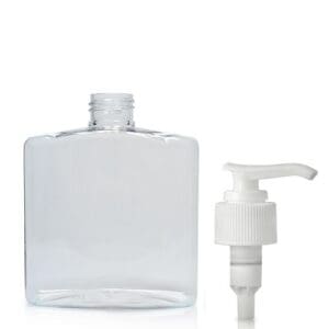 250ml Plastic Rectangular Bottle With soap pump