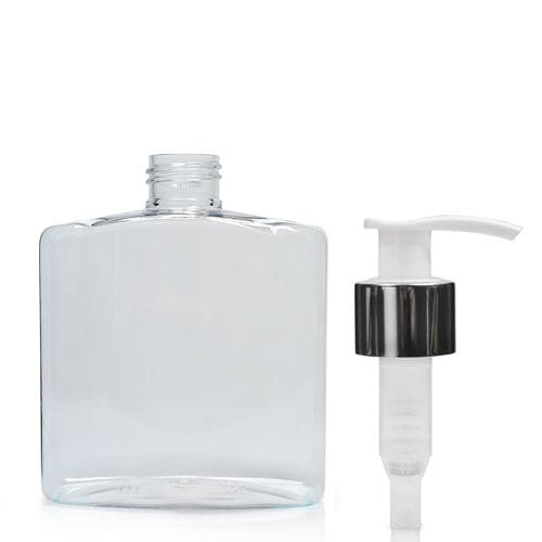250ml Plastic Rectangular Bottle With Lotion pump
