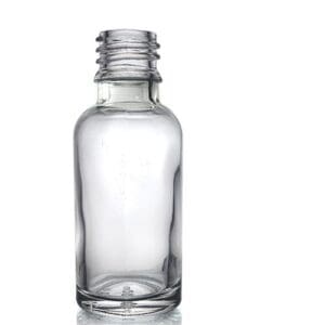 30ml Tall Clear Glass Dropper Bottle