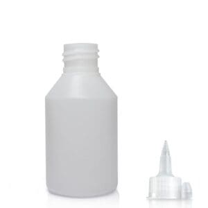 150ml Natural HDPE Bottle & Spout Cap