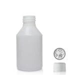 150ml Natural HDPE Round Bottle w CR Cap