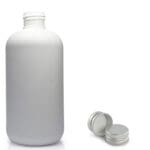 250ml White HDPE Plastic Bottle & Aluminium Cap