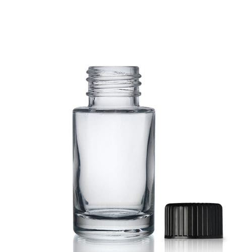 30ml Glass Simplicity Bottle w Black Screw Cap