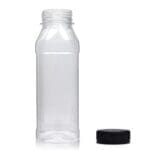 300ml Square PET Plastic Juice Bottle w bc