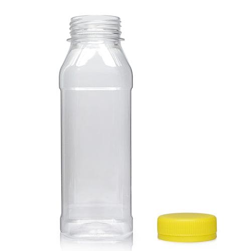330ml Square PET Plastic Juice Bottle w yc