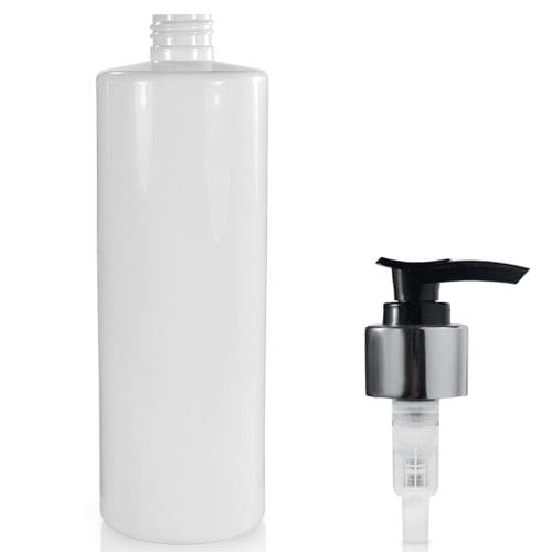 Download 500ml White Pet Plastic Bottle 24mm Lotion Pump Ampulla Ltd