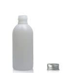 150ml Natural HDPE Boston Bottle & Aluminium Cap