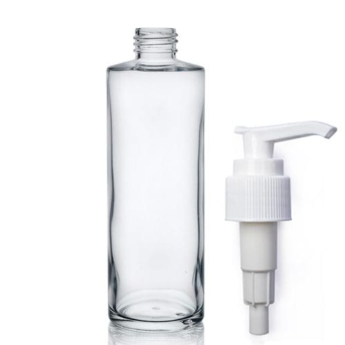 200ml Clear Glass Simplicity Bottle with pump