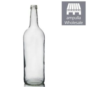 1 Litre Clear Glass Mountain Bottles Wholesale