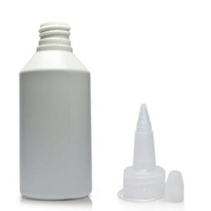 100ml white bottle with spout