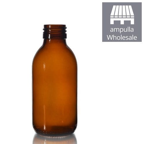 150ml Amber Glass Sirop Bottle w Bulk