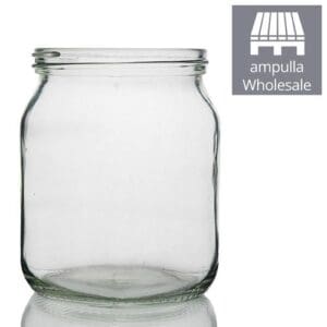 1lb Clear Glass Honey Jars & Screw Lids Wholesale