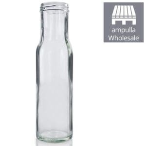 250ml round glass sauce bottle bulk