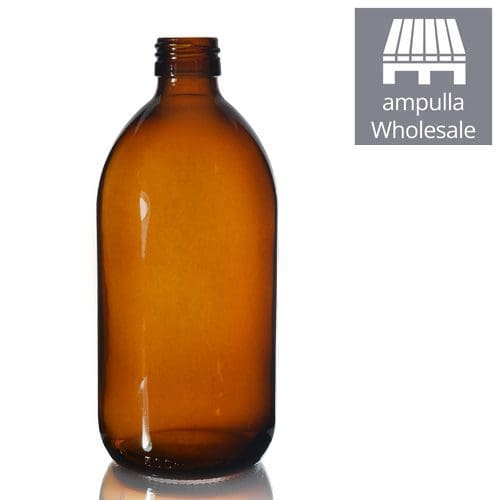 500ml Amber Glass Sirop Bottles Wholesale Ampulla Packaging