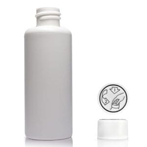 65ml White HDPE Bottle & Child Resistant Cap