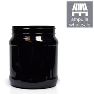 1000ml Black Plastic Jar Power bulk