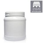 1000ml White Plastic Jar Power-Packer bulk