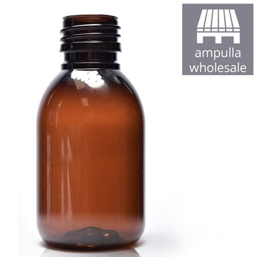 100ml Amber PET Sirop Bottle bulk