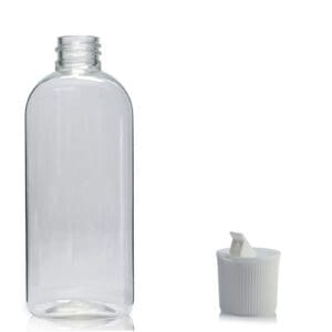 100ml Clear PET bottle with nozzle cap