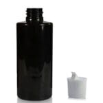 100ml Glossy Black Plastic Bottle with nozzle
