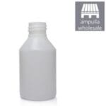 150ml Natural HDPE Plastic Round Bottle BULK
