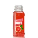 250ml Clear PET Square Juice Bottle