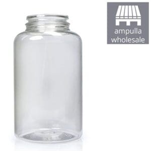 250ml Clear Plastic Pill Jar bulk