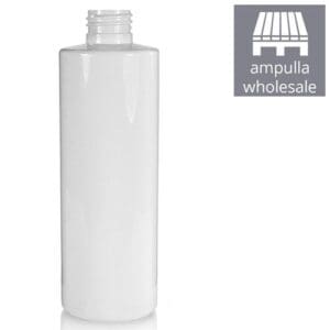 250ml White Glossy PET Plastic Bottle Bulk